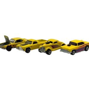 Vintage Hotwheels/Matchbox Classic Car Die-cast Retro Collectible Toy Lot of 4